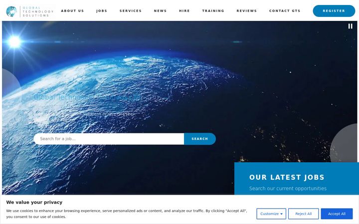 Screenshot of global-technologysolutions.com