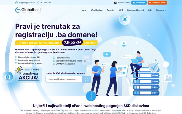 Screenshot of global.ba