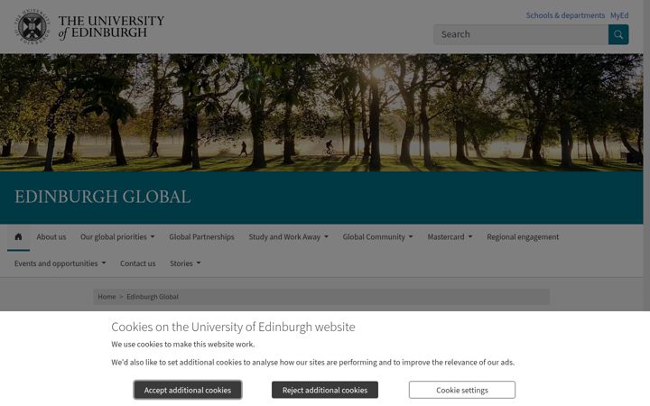 Screenshot of global.ed.ac.uk