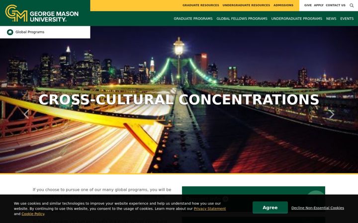 Screenshot of global.gmu.edu