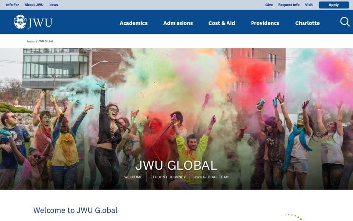 Zrzut ekranu global.jwu.edu