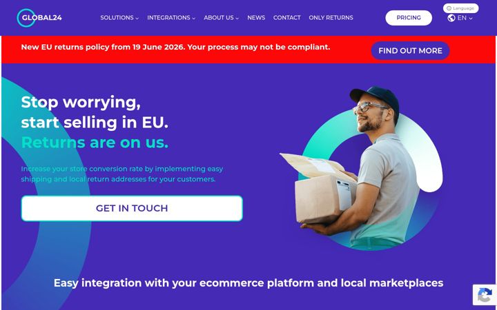 Screenshot of global24.com