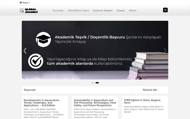 Screenshot of globalacademy.com.tr