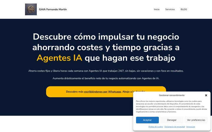 Screenshot of globalaiagentsfm.com