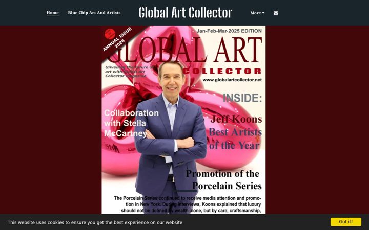 Screenshot of globalartcollector.net