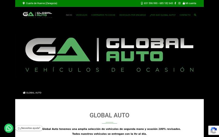 Screenshot of globalautozaragoza.es