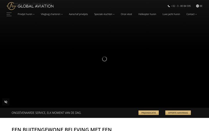 Screenshot of globalaviation.be