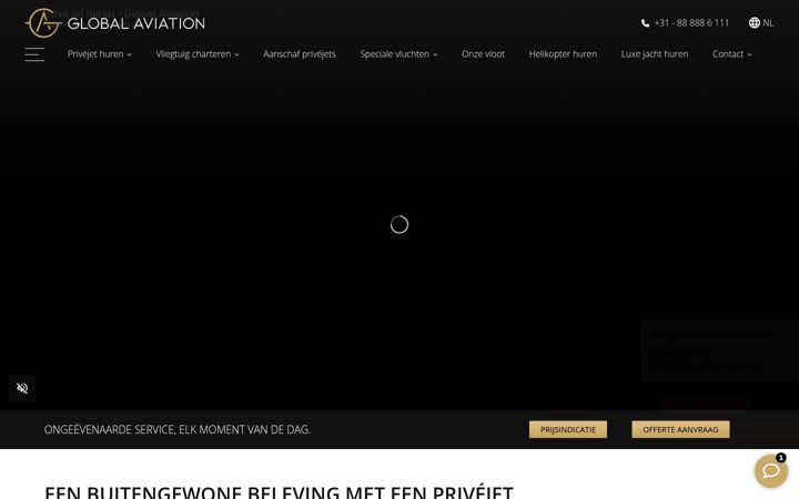 Screenshot of globalaviation.nl