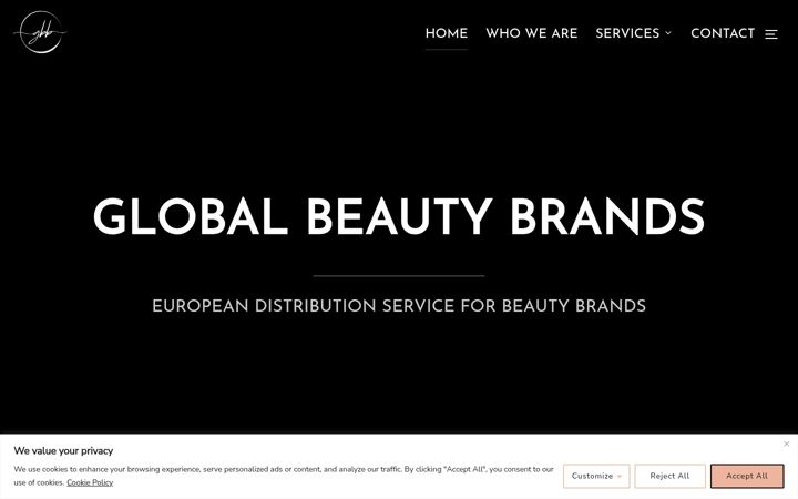Screenshot of globalbeautybrands.com