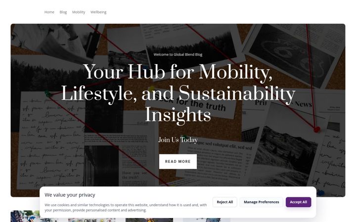 Screenshot of globalblendblog.com