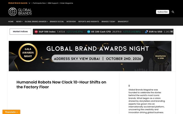 Screenshot of globalbrandsmagazine.com