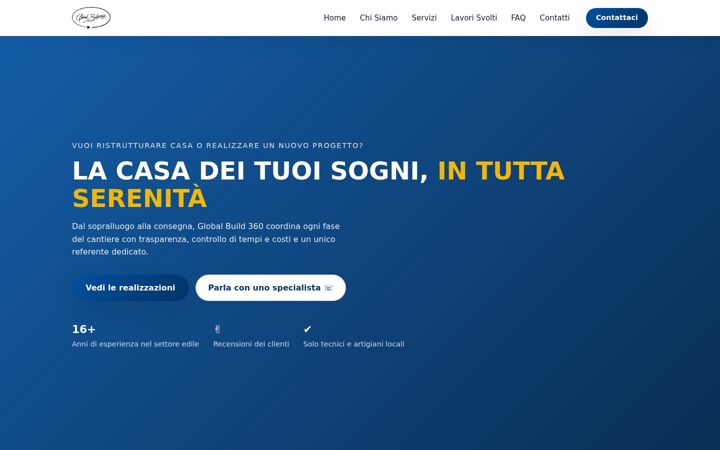 Screenshot of globalbuild360.it