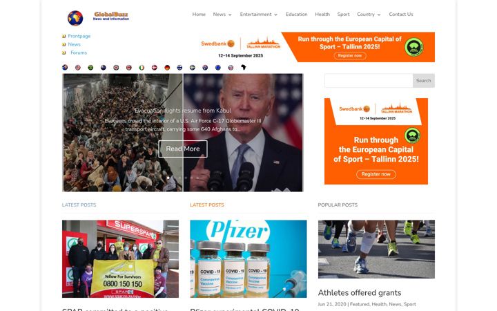 Screenshot of globalbuzz.net