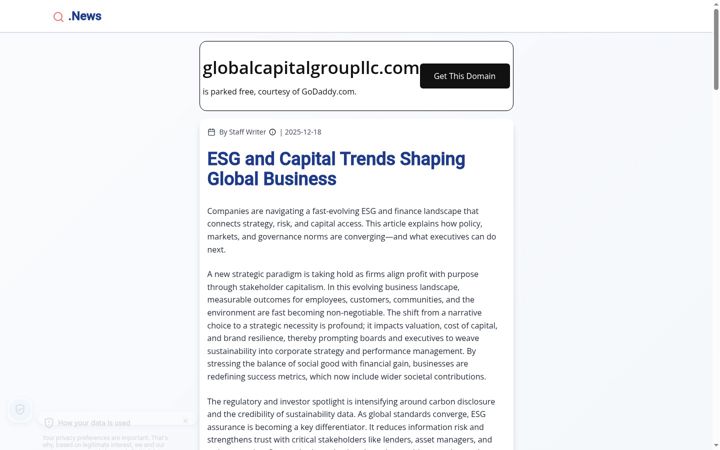 Screenshot of globalcapitalgroupllc.com