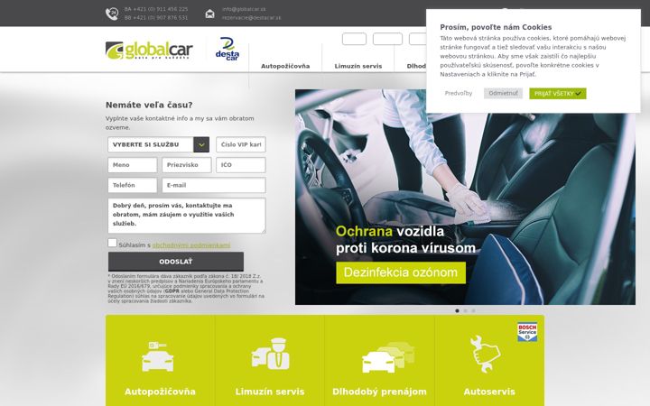 Screenshot of globalcar.sk