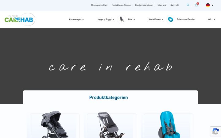Screenshot of globalcarehab.de