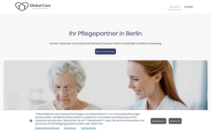 Skærmbillede af globalcarepflegedienst.de