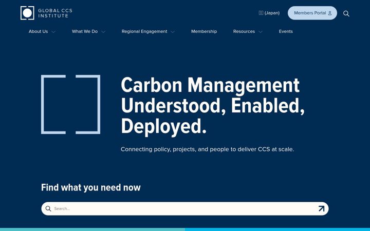 Screenshot of globalccsinstitute.com