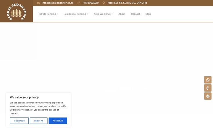 Screenshot of globalcedarfence.ca