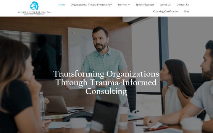 Screenshot of globalcenterfortrauma.com