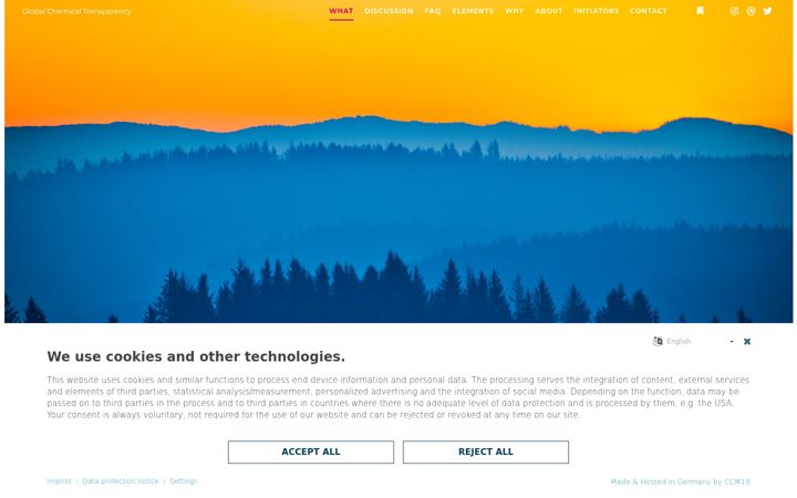 Screenshot of globalchemicaltransparency.org