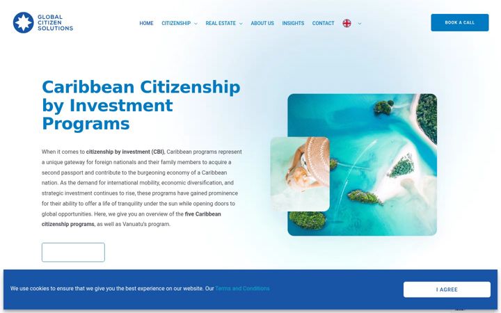 Screenshot of globalcitizen-caribbean.com