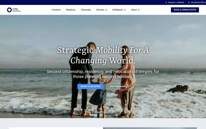 Screenshot of globalcitizensolutions.com