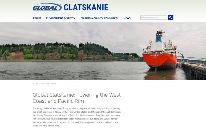 Screenshot of globalclatskanie.com