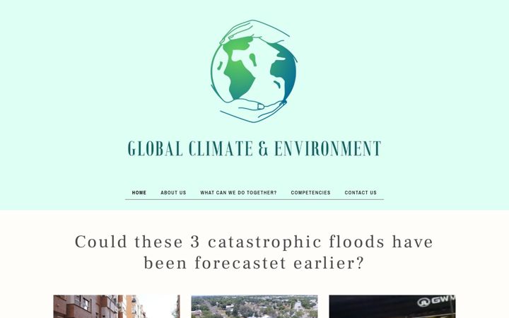 Screenshot of globalclimateenvironment.com
