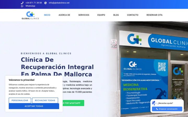 Screenshot of globalclinics.net