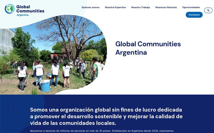 Screenshot of globalcommunitiesargentina.org