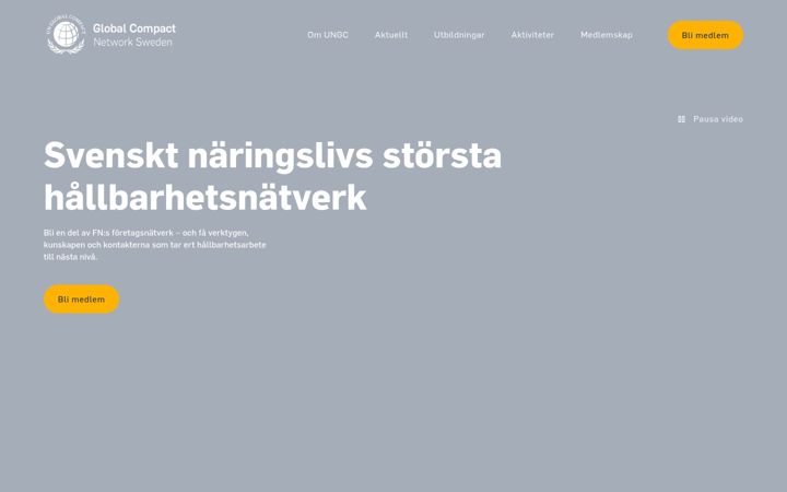 Screenshot of globalcompact.se