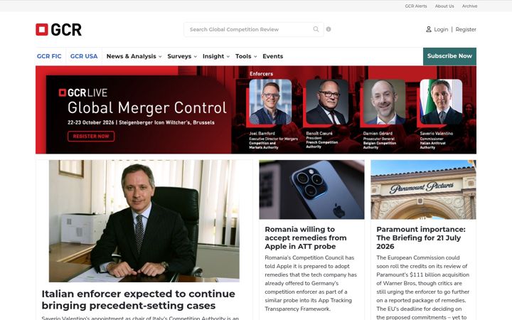 Screenshot of globalcompetitionreview.com