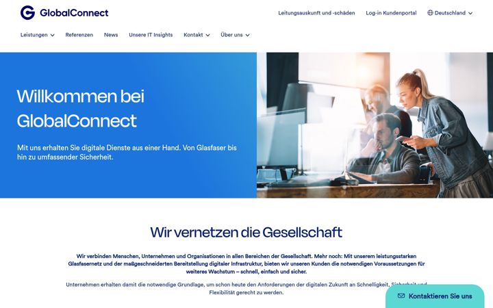 Screenshot of globalconnect.de