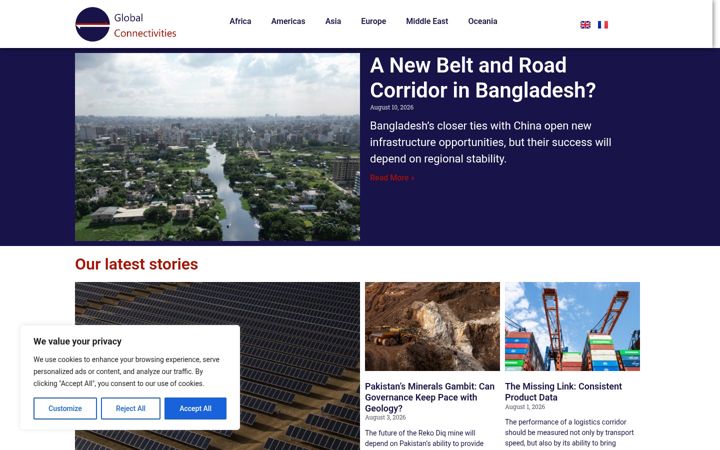 Screenshot of globalconnectivities.com
