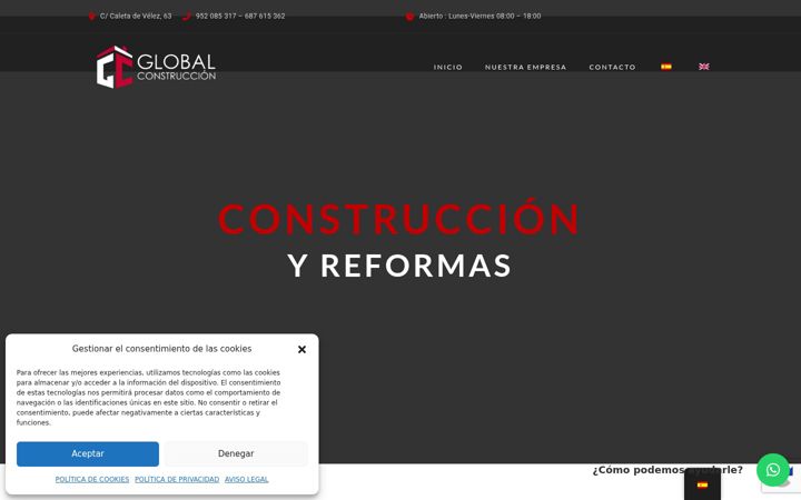 Screenshot of globalconstruccion.com