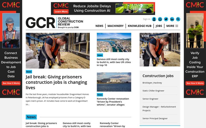 Screenshot of globalconstructionreview.com
