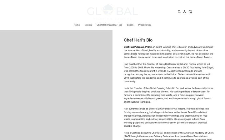 Screenshot of globalcookingschoolstore.com