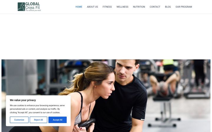 Screenshot of globalcrossfit.co.uk