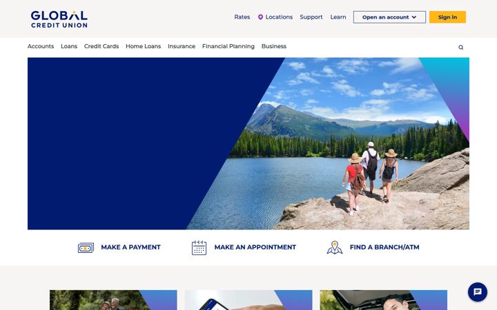 Screenshot of globalcu.org