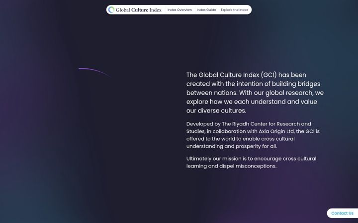 Screenshot of globalcultureindex.com