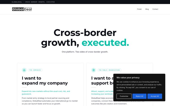 Screenshot of globaldeal.io