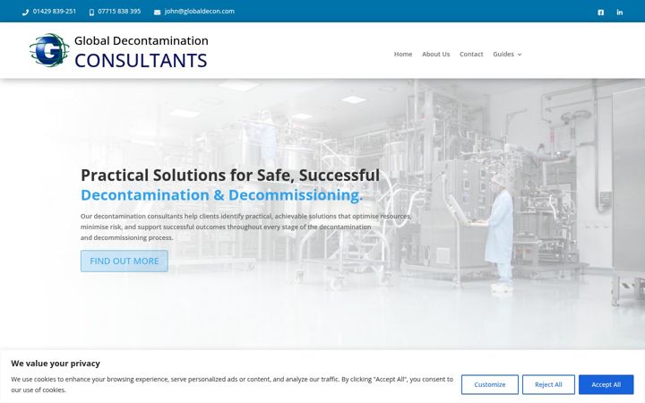Screenshot of globaldecon.com