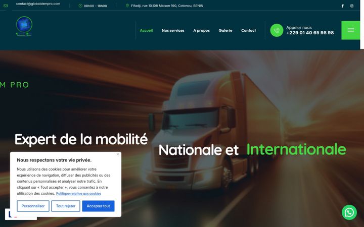 Screenshot of globaldempro.com