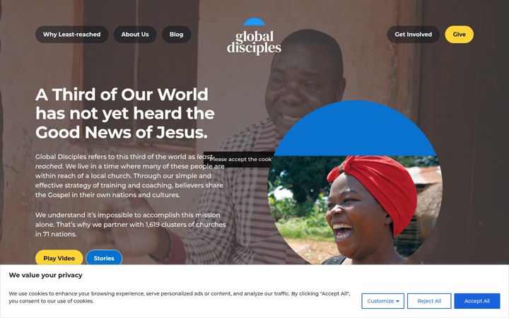 Screenshot of globaldisciples.org