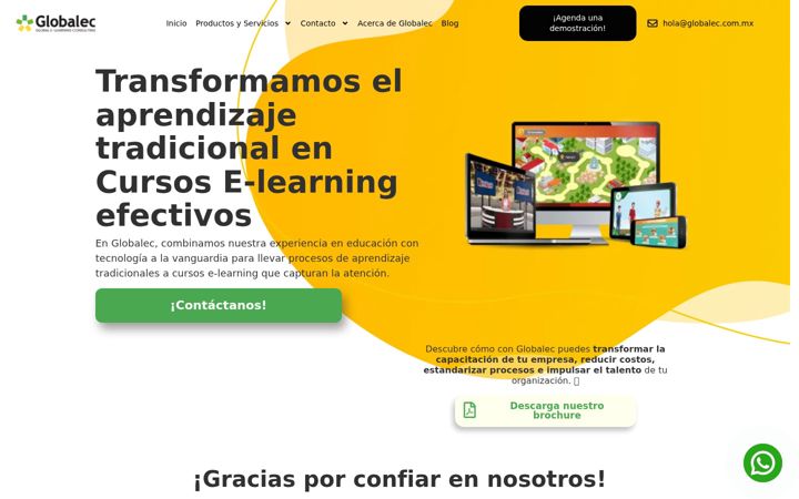 Screenshot of globalec.com.mx