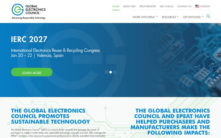 Screenshot of globalelectronicscouncil.org