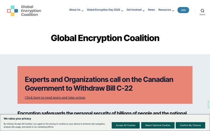 Screenshot of globalencryption.org