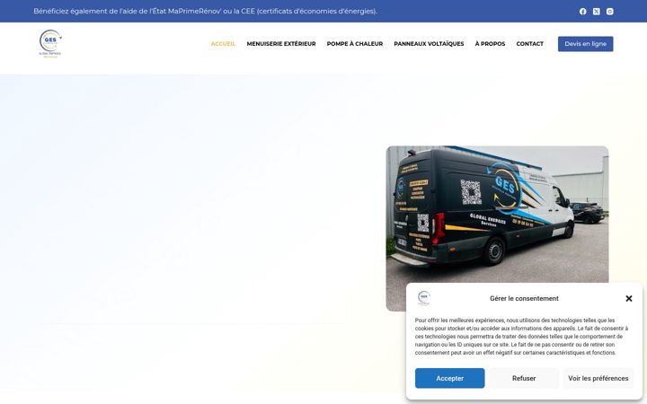 Screenshot of globalenergiesservices.fr