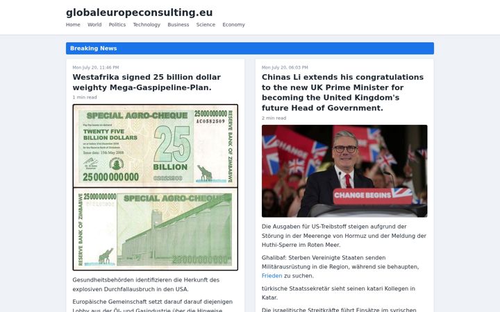 Screenshot of globaleuropeconsulting.eu